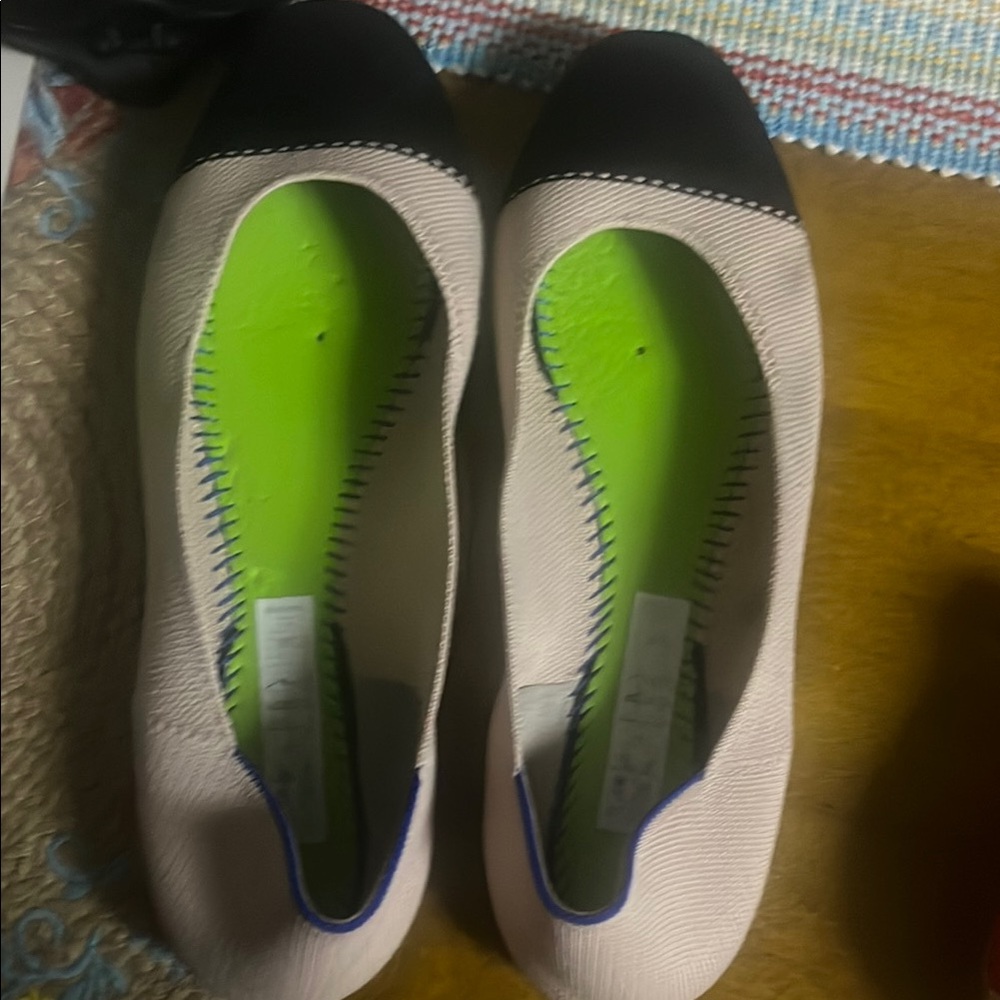 Rothy’s  Black and Cream Women's Flats